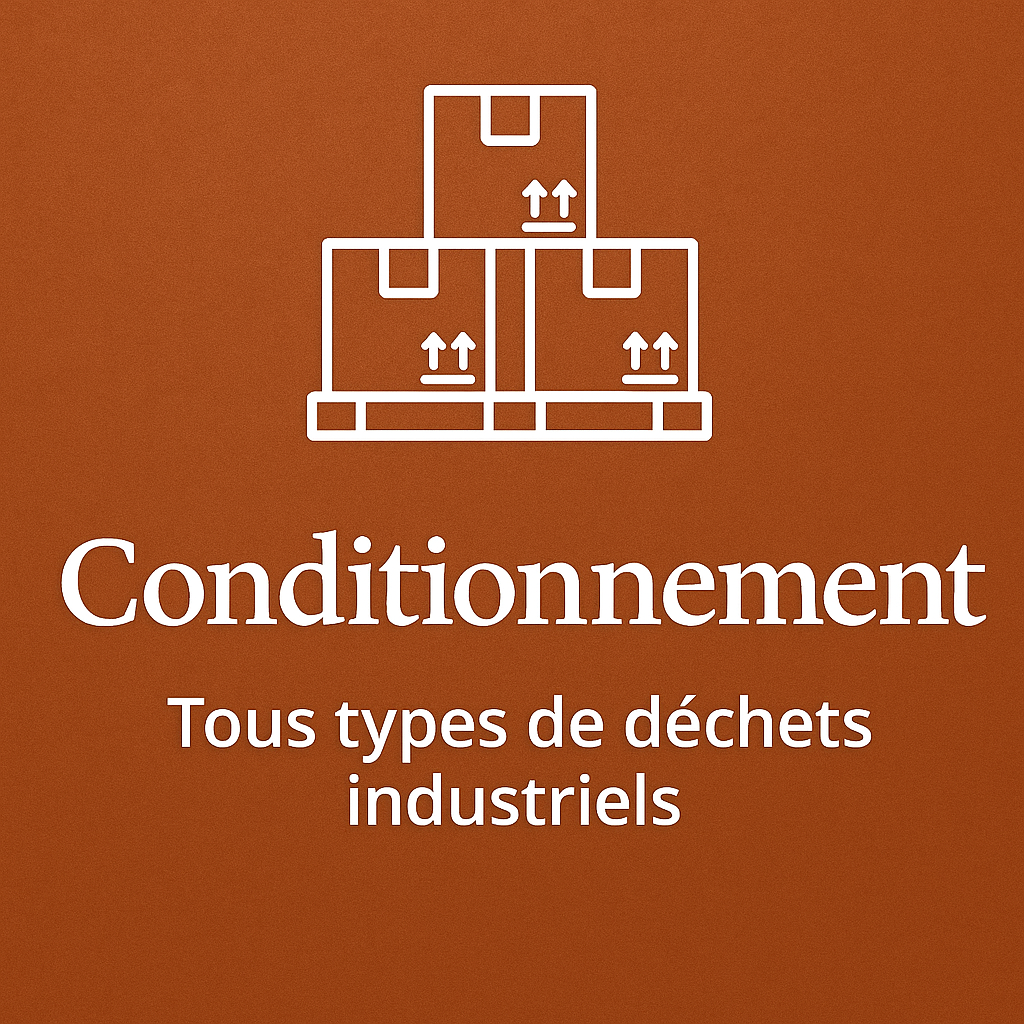 Service de conditionnement de déchets industriels